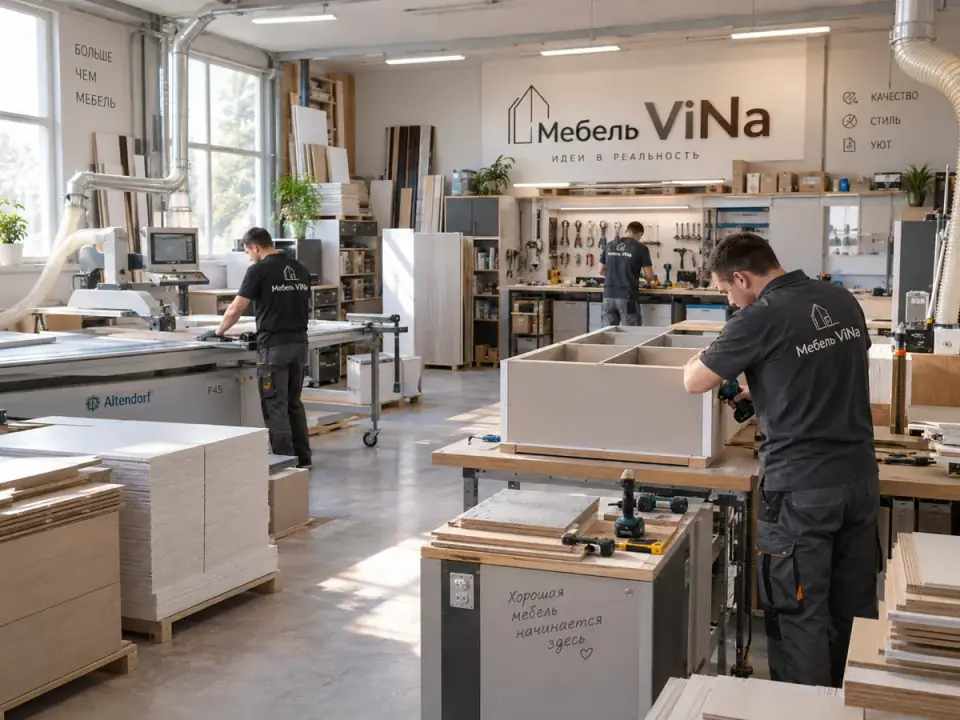 Производство MEBEL ViNa — цех корпусной мебели в Москве